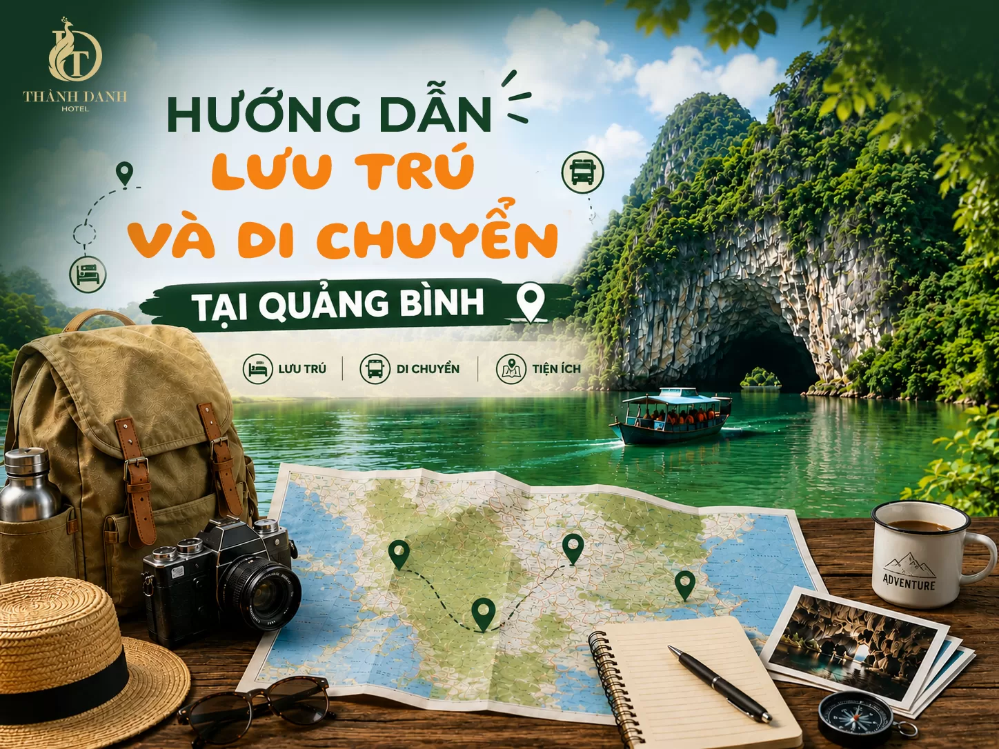 Hướng dẫn lưu trú và di chuyển tại Quảng Bình